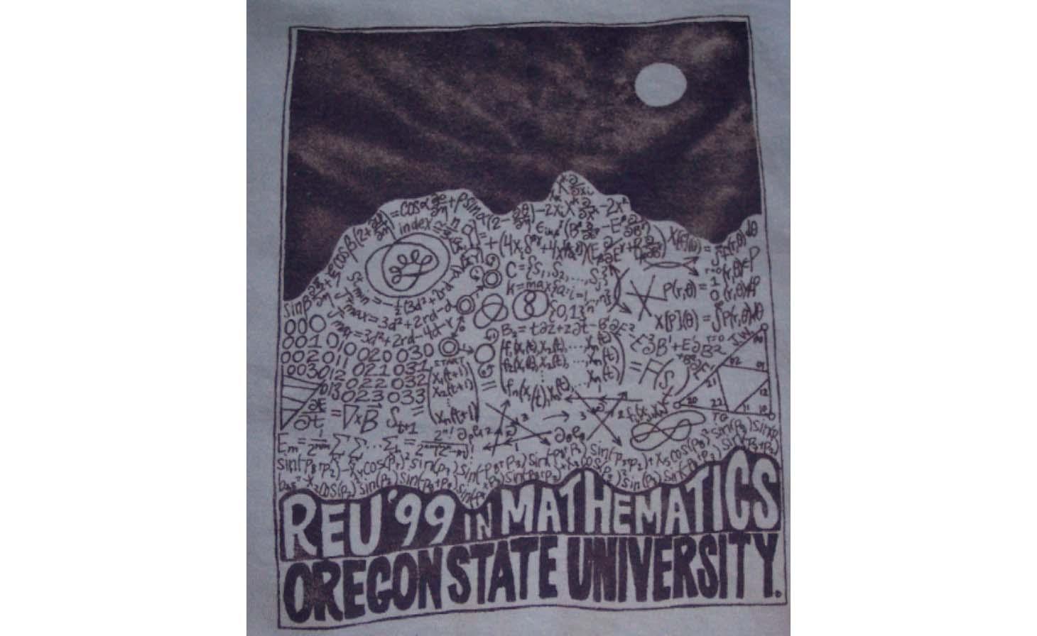 The front image of the OSU REU t shirt in 1999.