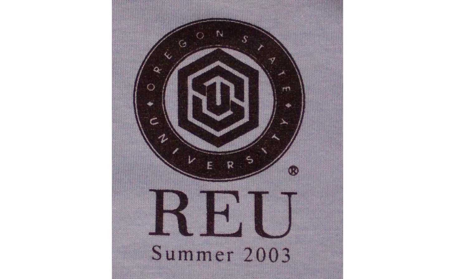 The front image of the OSU REU t shirt in 2003.