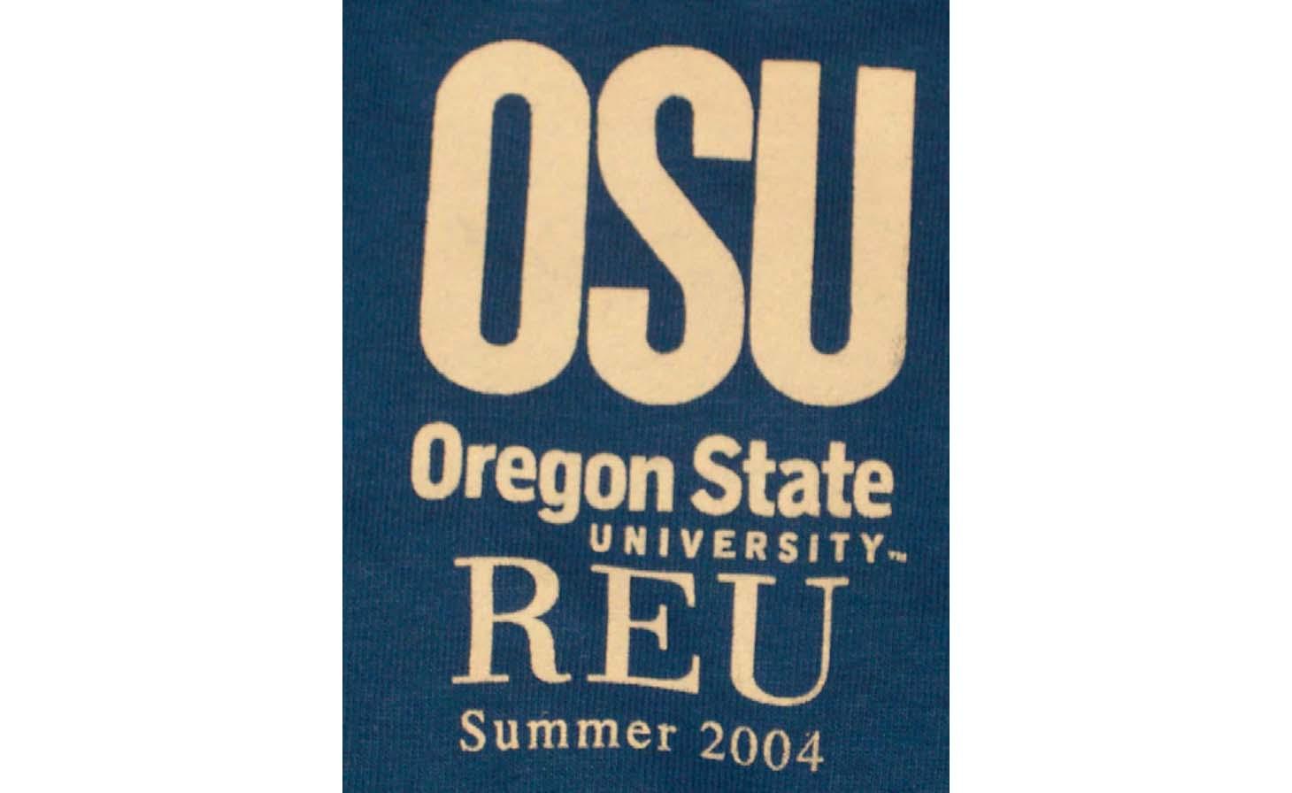 The front image of the OSU REU t shirt in 2004.