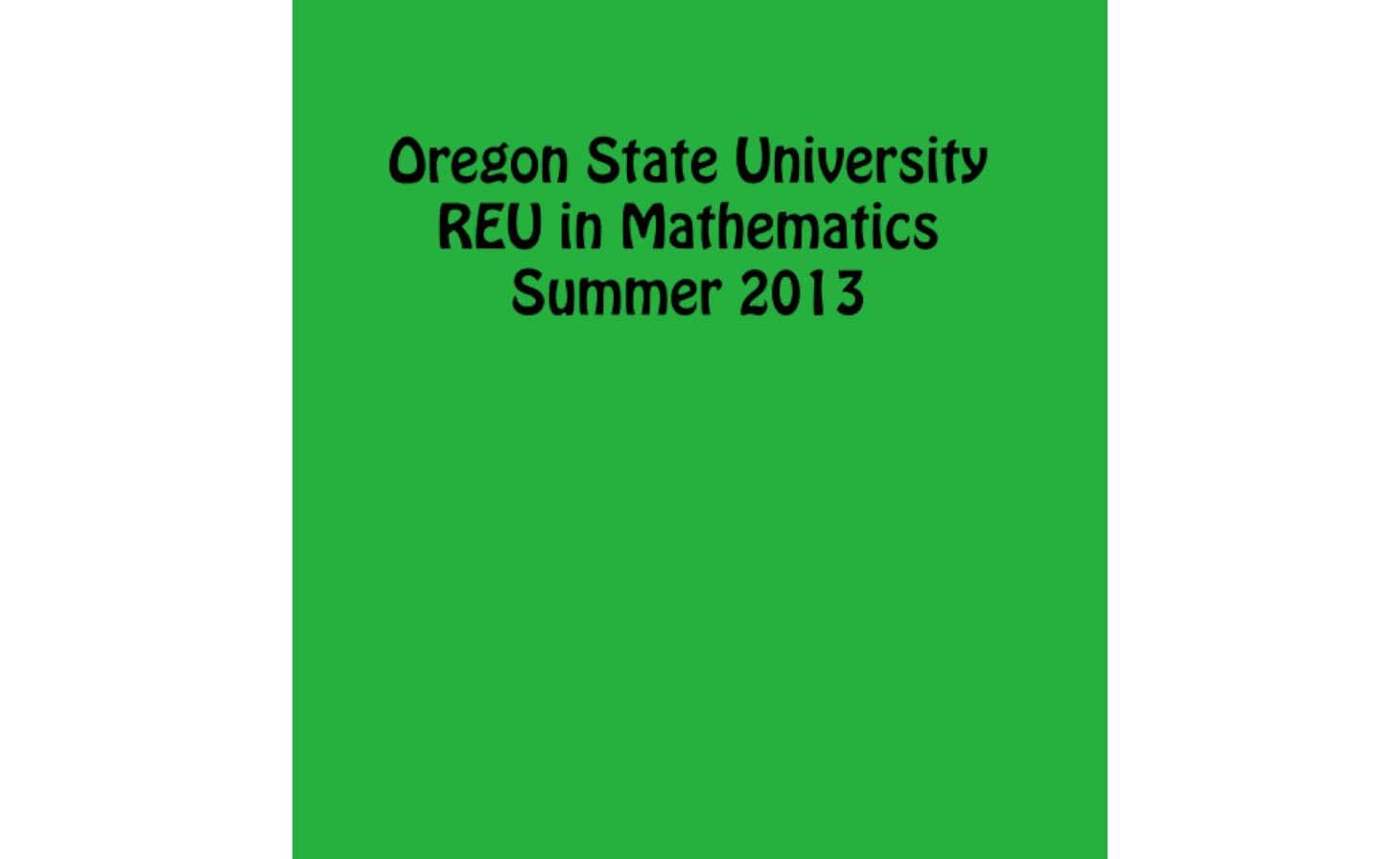 The back image of the OSU REU t shirt in 2013.