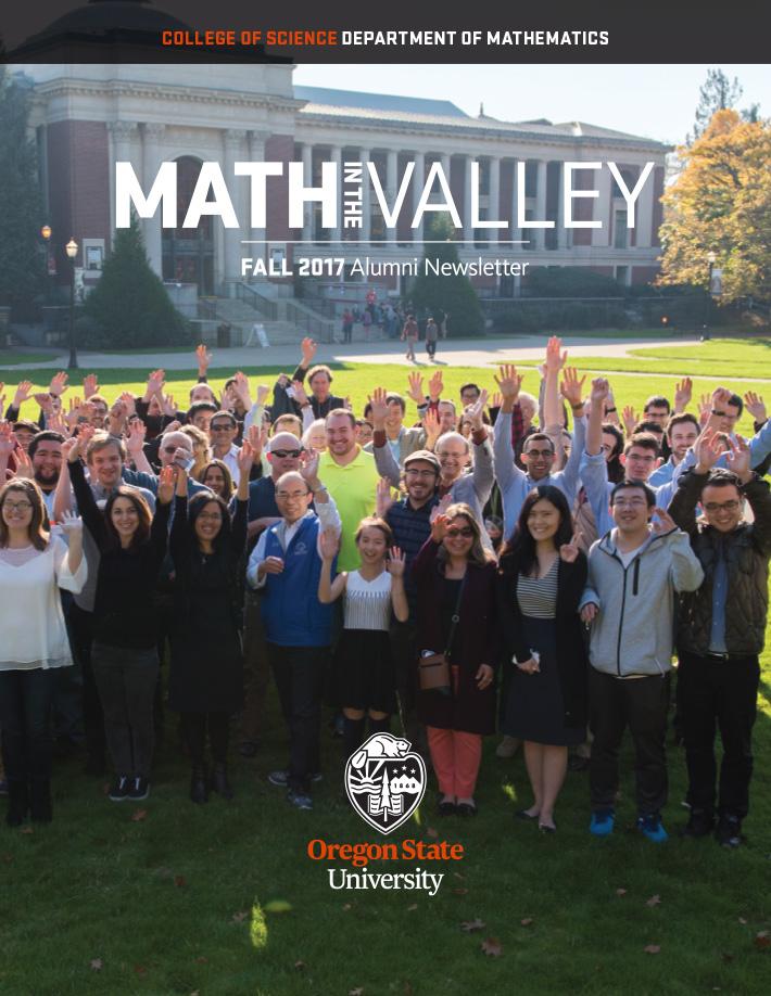 Math Newsletter Fall 2017 Cover